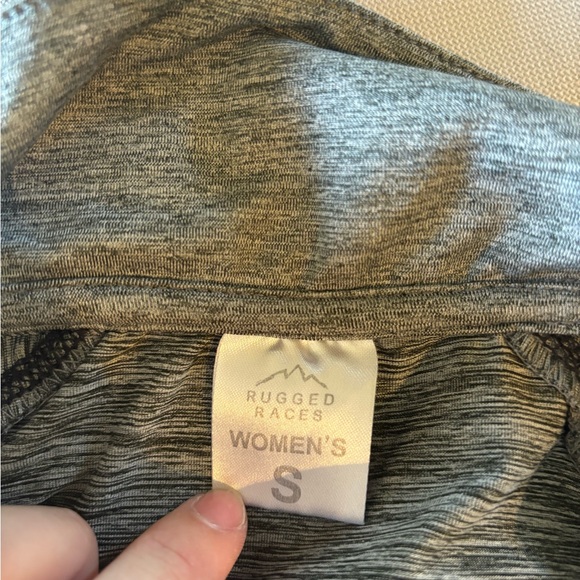 Small Grey Rugged Races 3/4 Zip Sweater - Picture 4 of 4